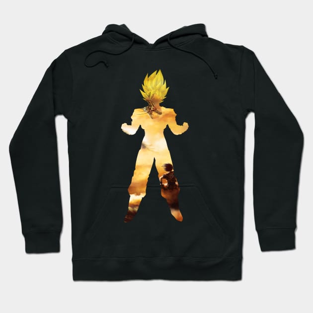 Goku super sayian and Shenron Hoodie by Amerch